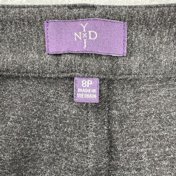 NYDJ Not Your Daughters Crop Pants Womens 8 Gray Straight Leg Slimming Trousers - Picture 4 of 16